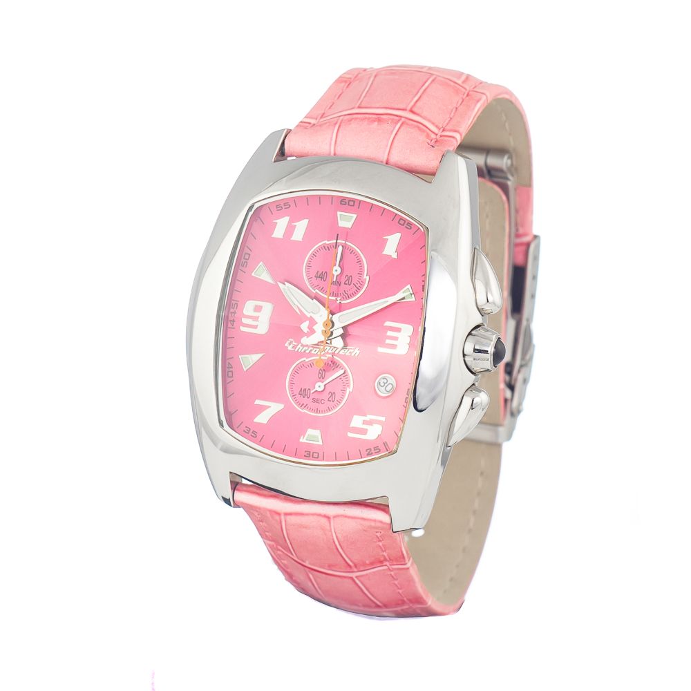 Montre Chronotech en acier inoxydable argenté avec bracelet