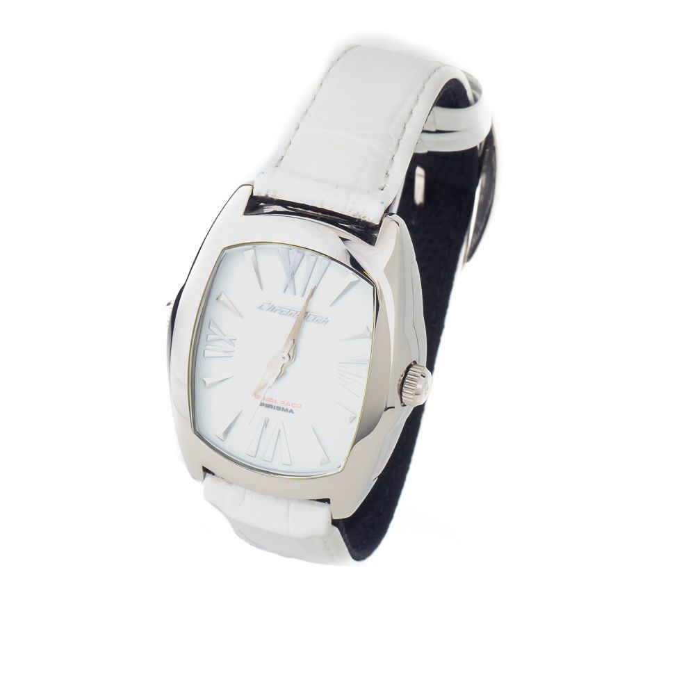 Montre habillée en cuir noir Chronotech