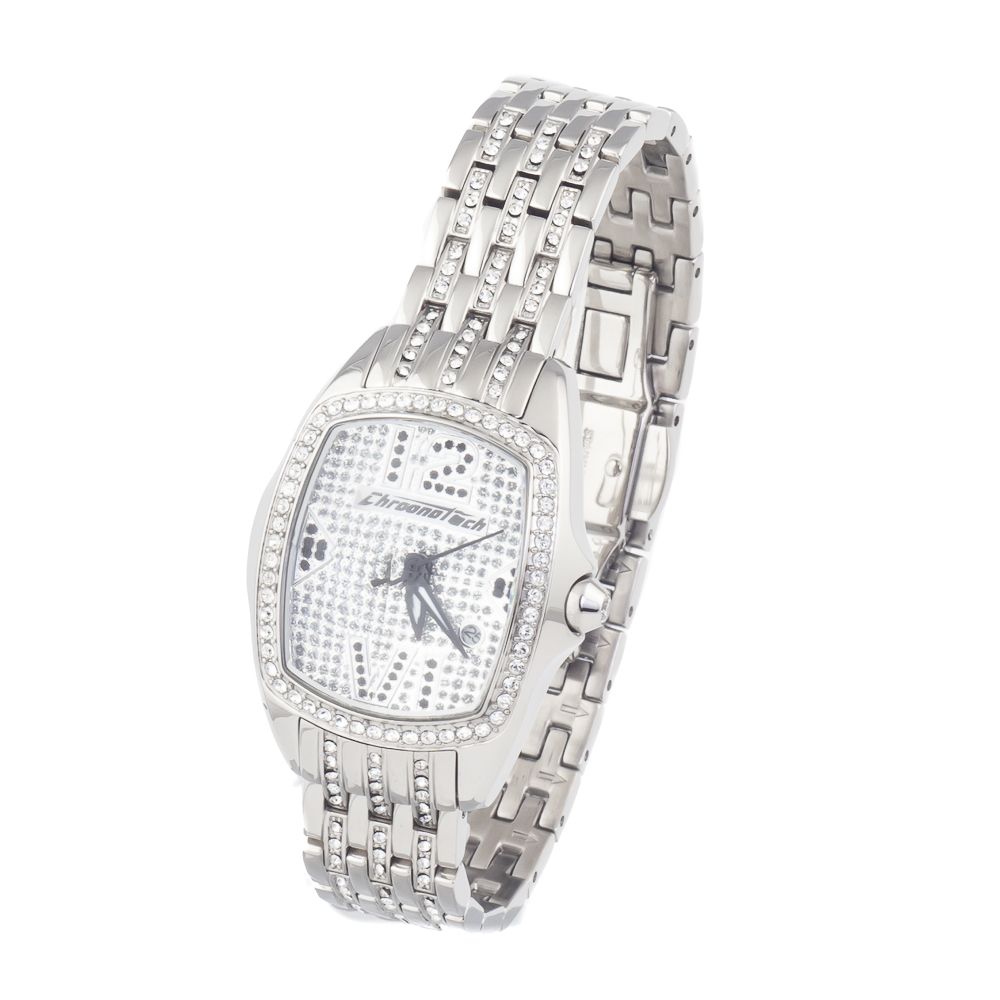 Montre de ville Chronotech en acier inoxydable argenté
