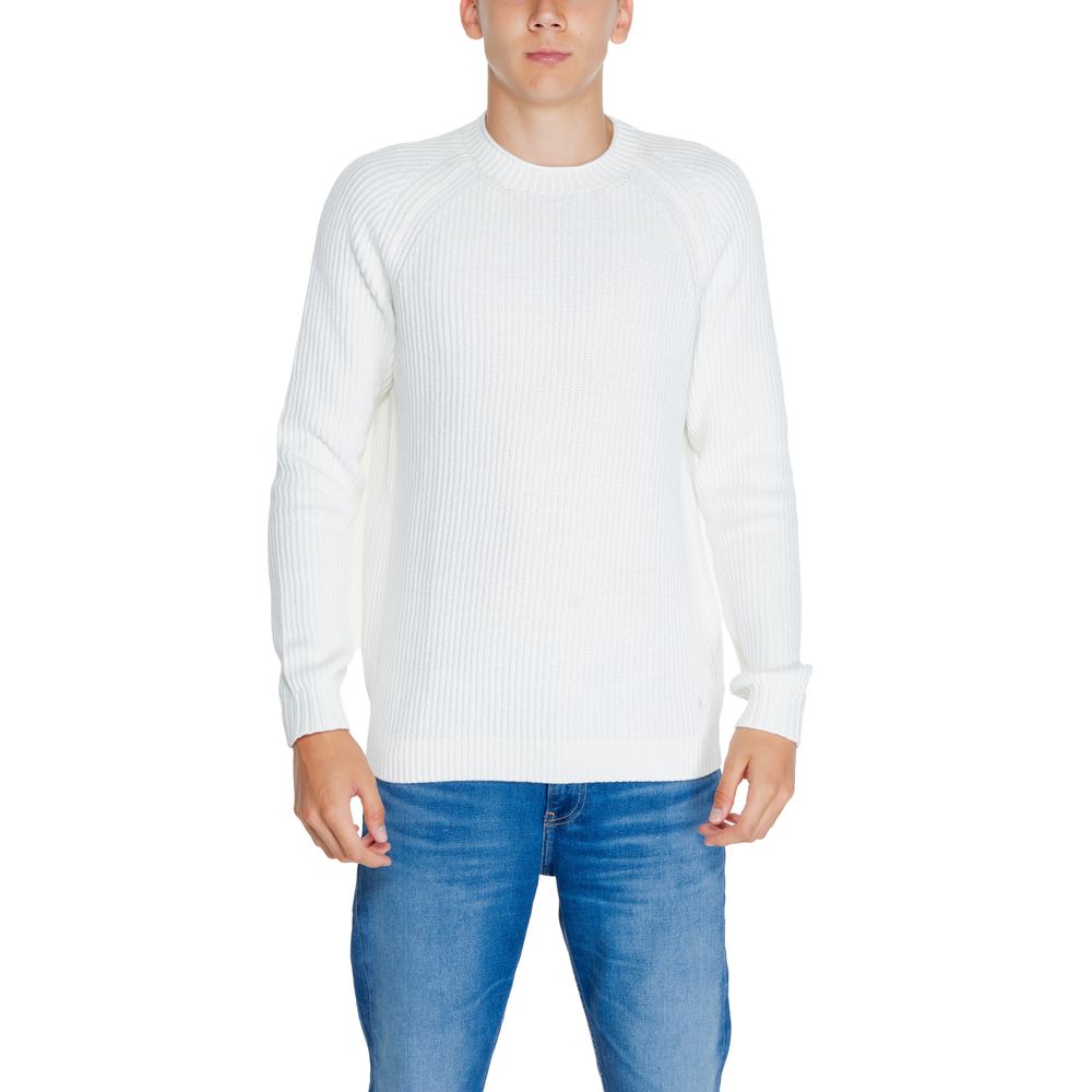 Sweat-shirt en coton biologique blanc Calvin Klein Jeans