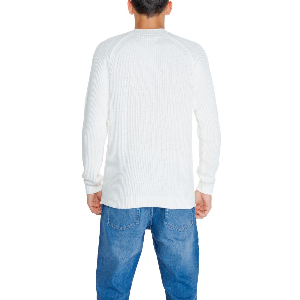 Sweat-shirt en coton biologique blanc Calvin Klein Jeans