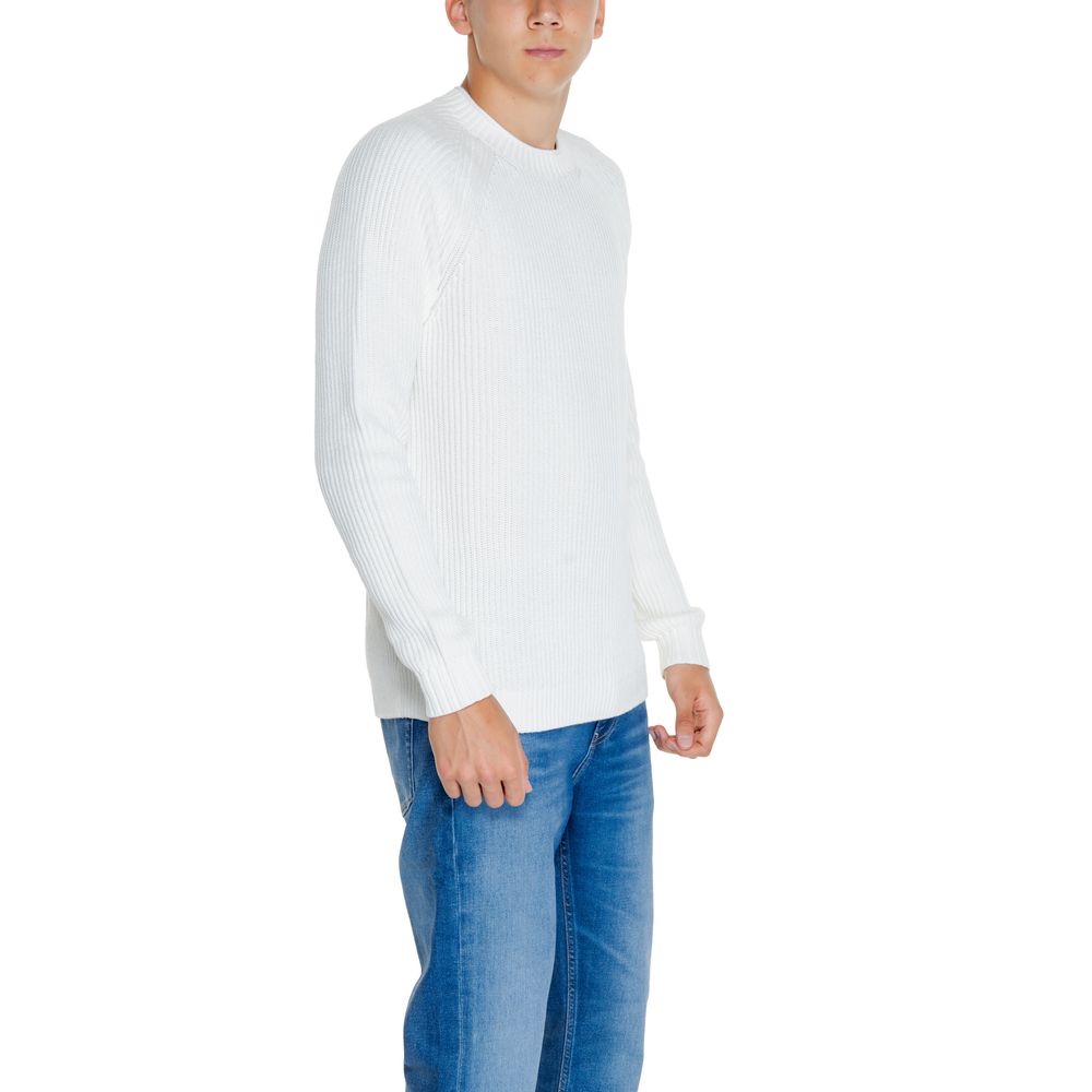 Sweat-shirt en coton biologique blanc Calvin Klein Jeans