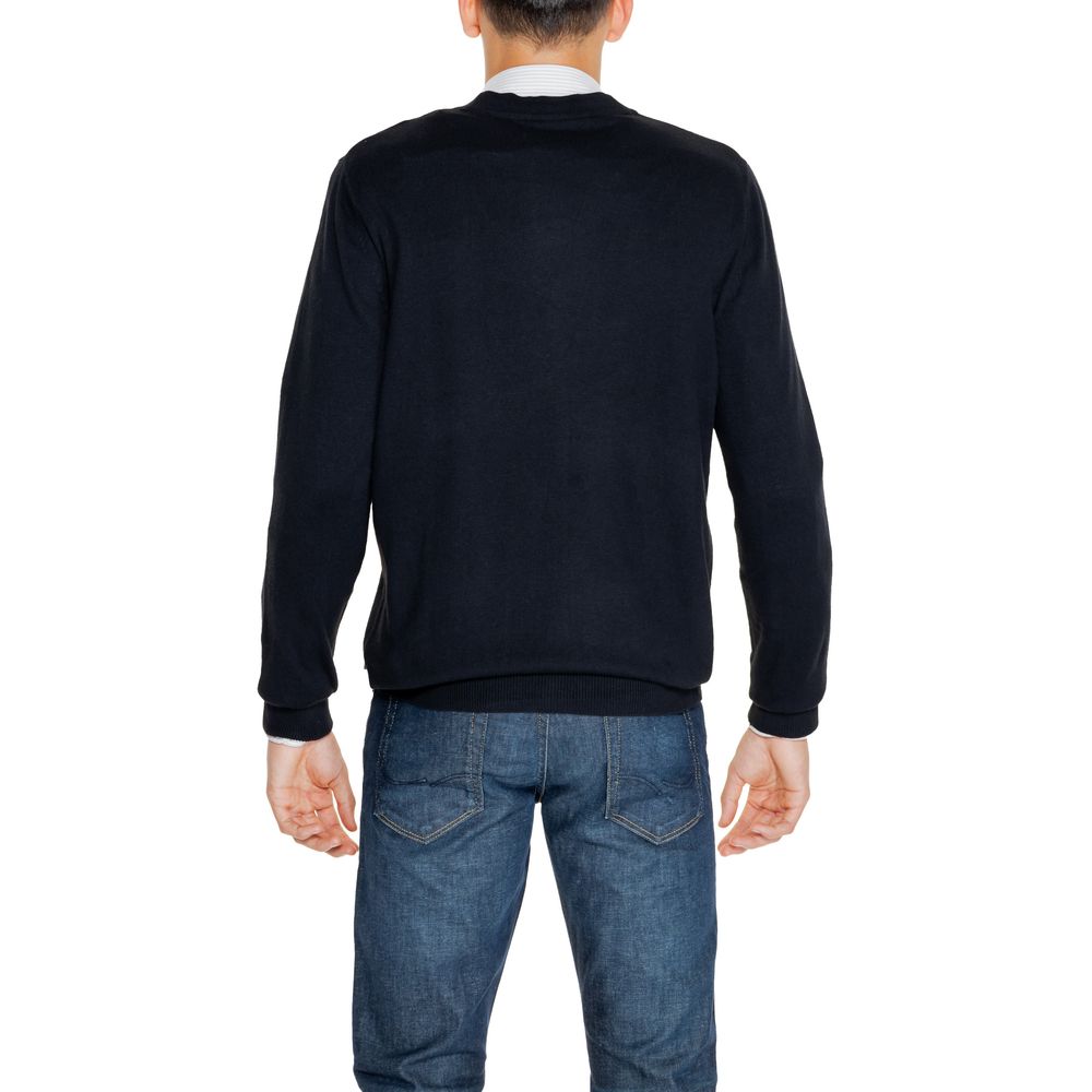 Jack Jones – Schwarze Baumwoll-Strickjacke