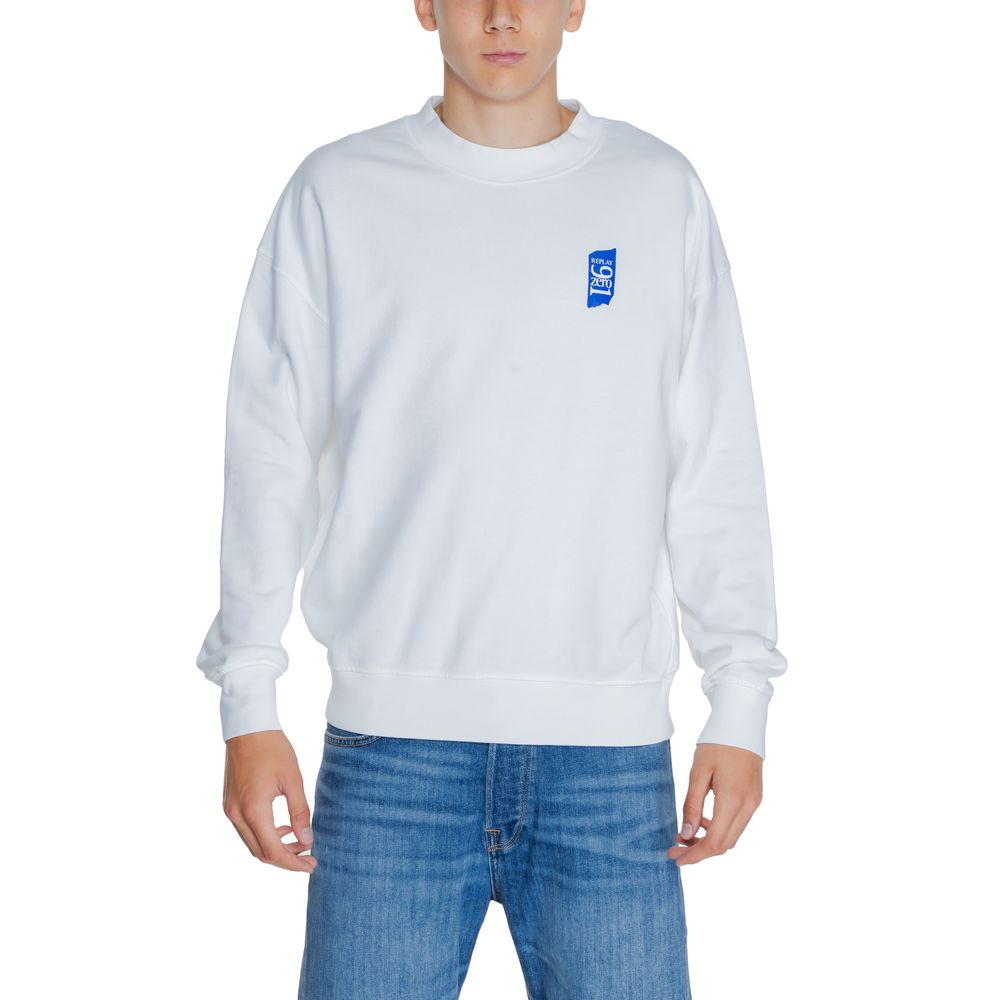 Weißes Replay-Baumwoll-Sweatshirt