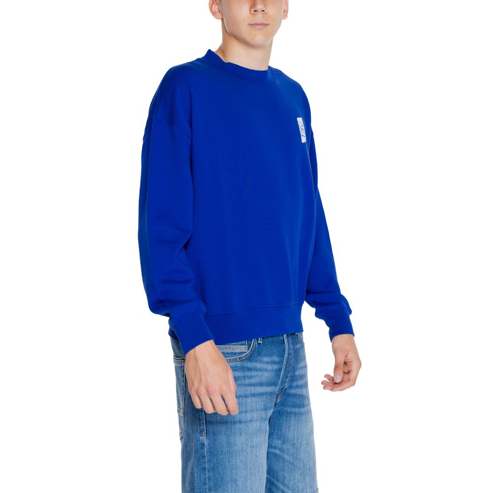 Replay – Blaues Baumwoll-Sweatshirt