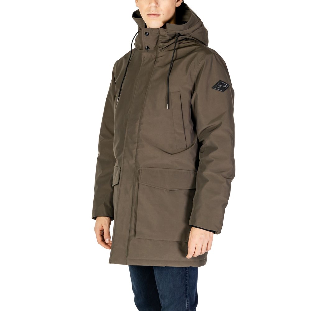 Replay – Grüner Polyamid-Parka