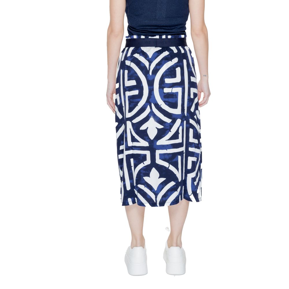 Jupe longue Street One bleue en viscose
