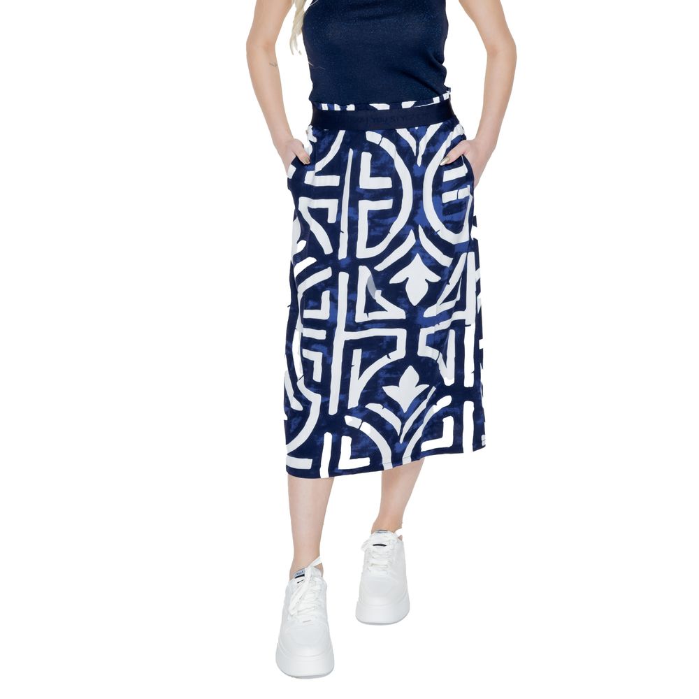 Jupe longue Street One bleue en viscose