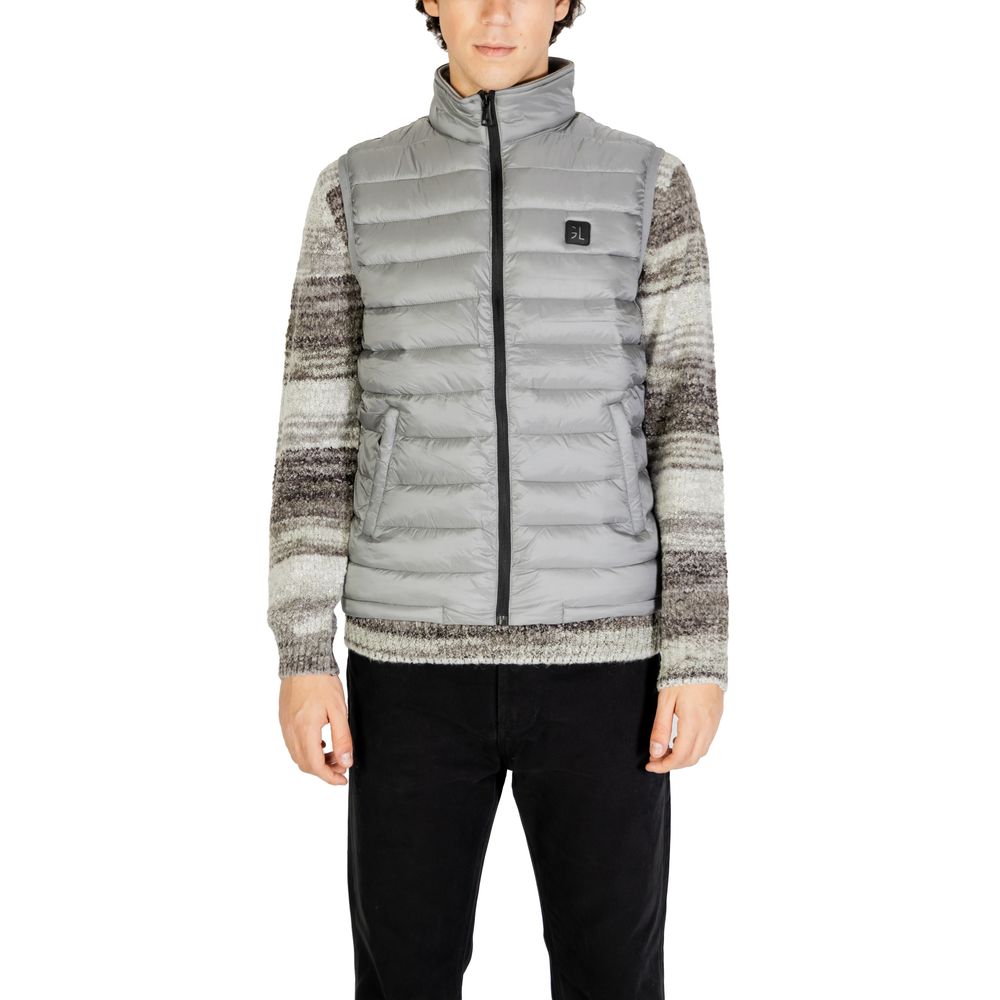 Veste sans manches Gianni Lupo grise en polyamide