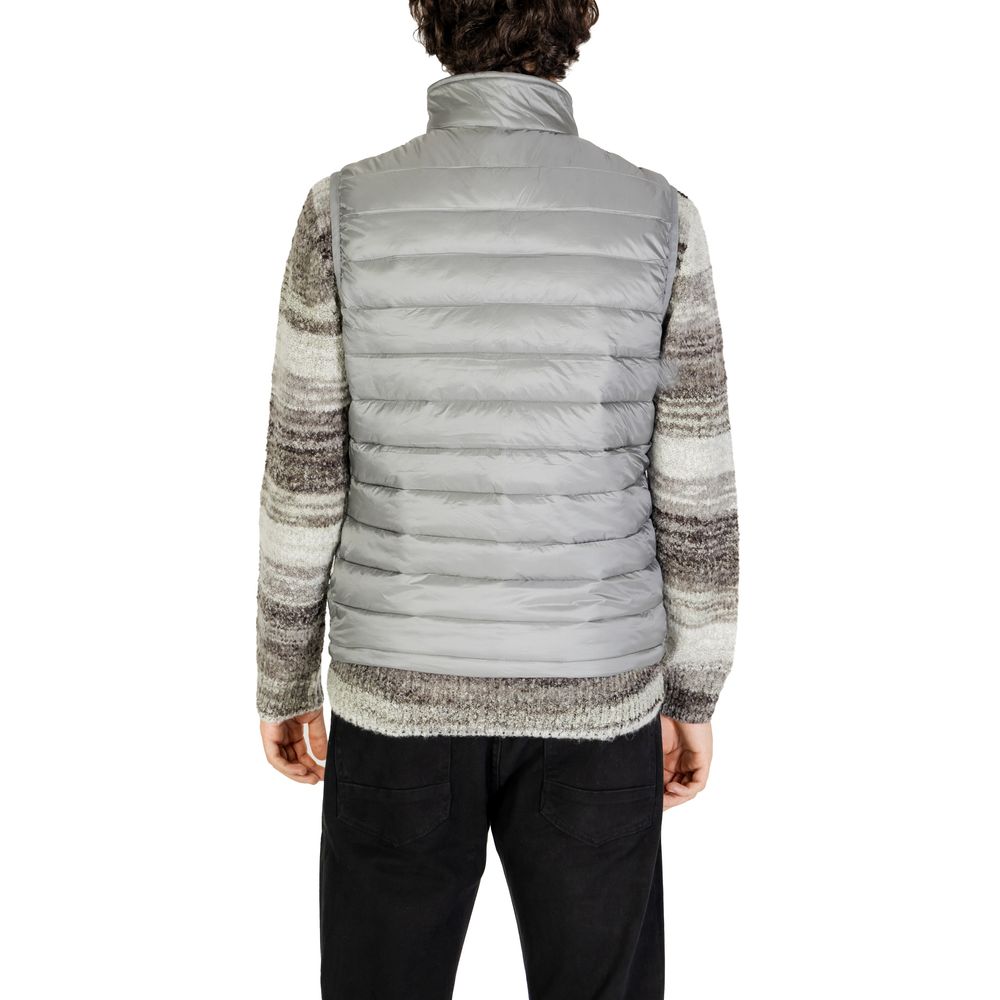 Veste sans manches Gianni Lupo grise en polyamide
