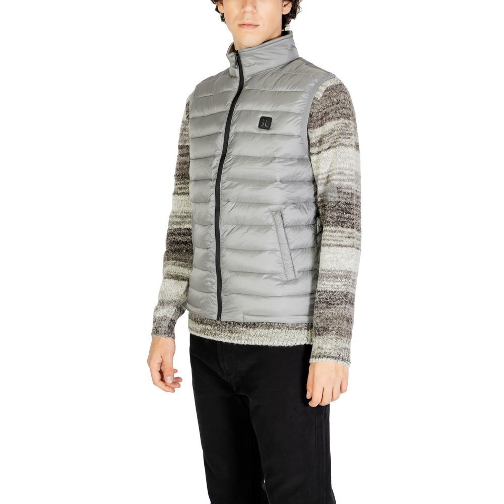 Veste sans manches Gianni Lupo grise en polyamide