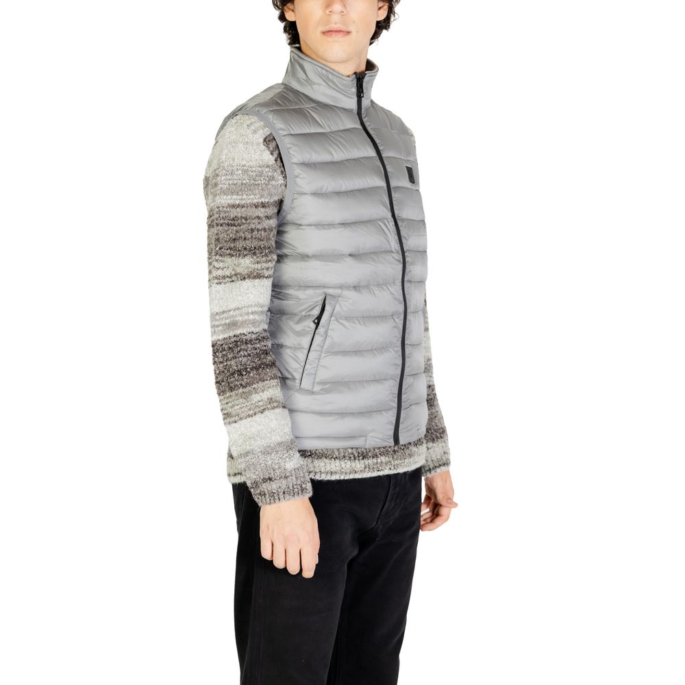 Veste sans manches Gianni Lupo grise en polyamide