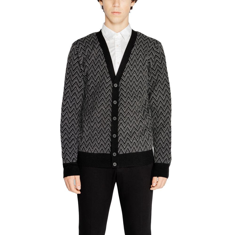 Antony Morato Schwarze Mohair-Strickjacke