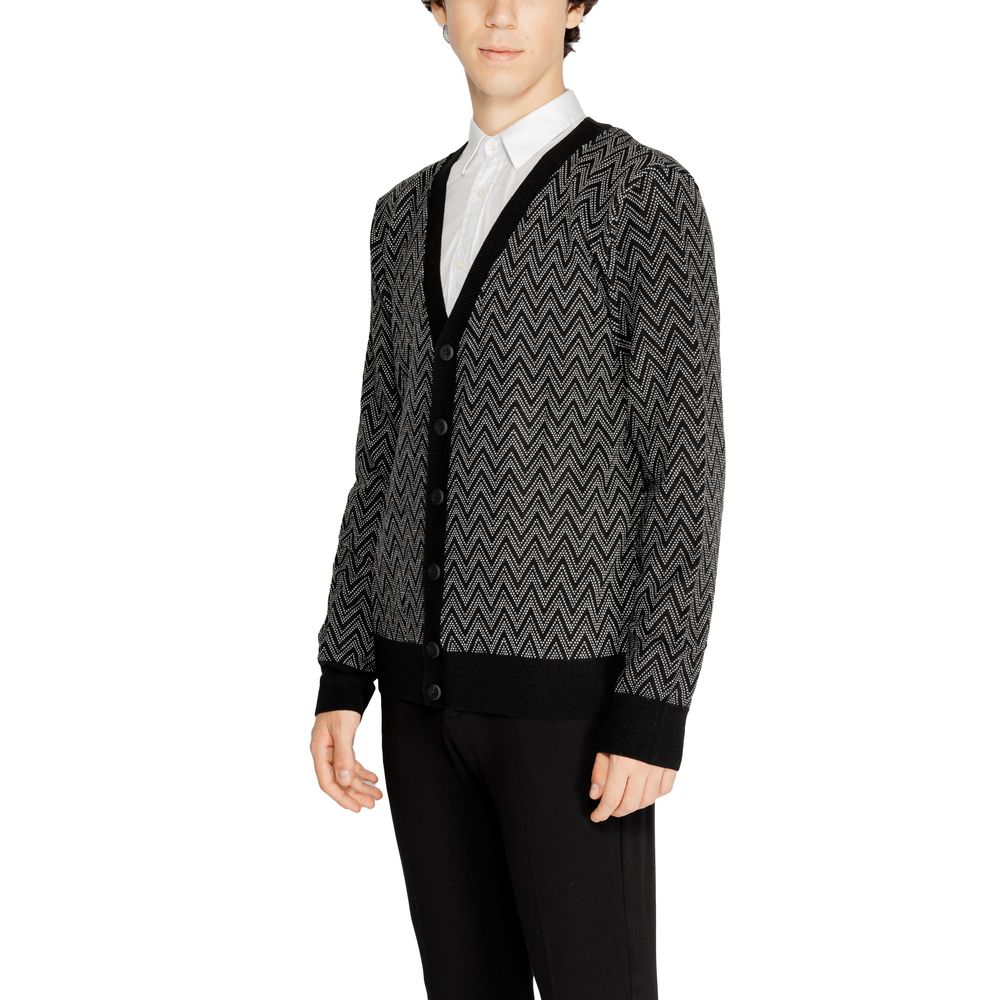 Antony Morato Schwarze Mohair-Strickjacke