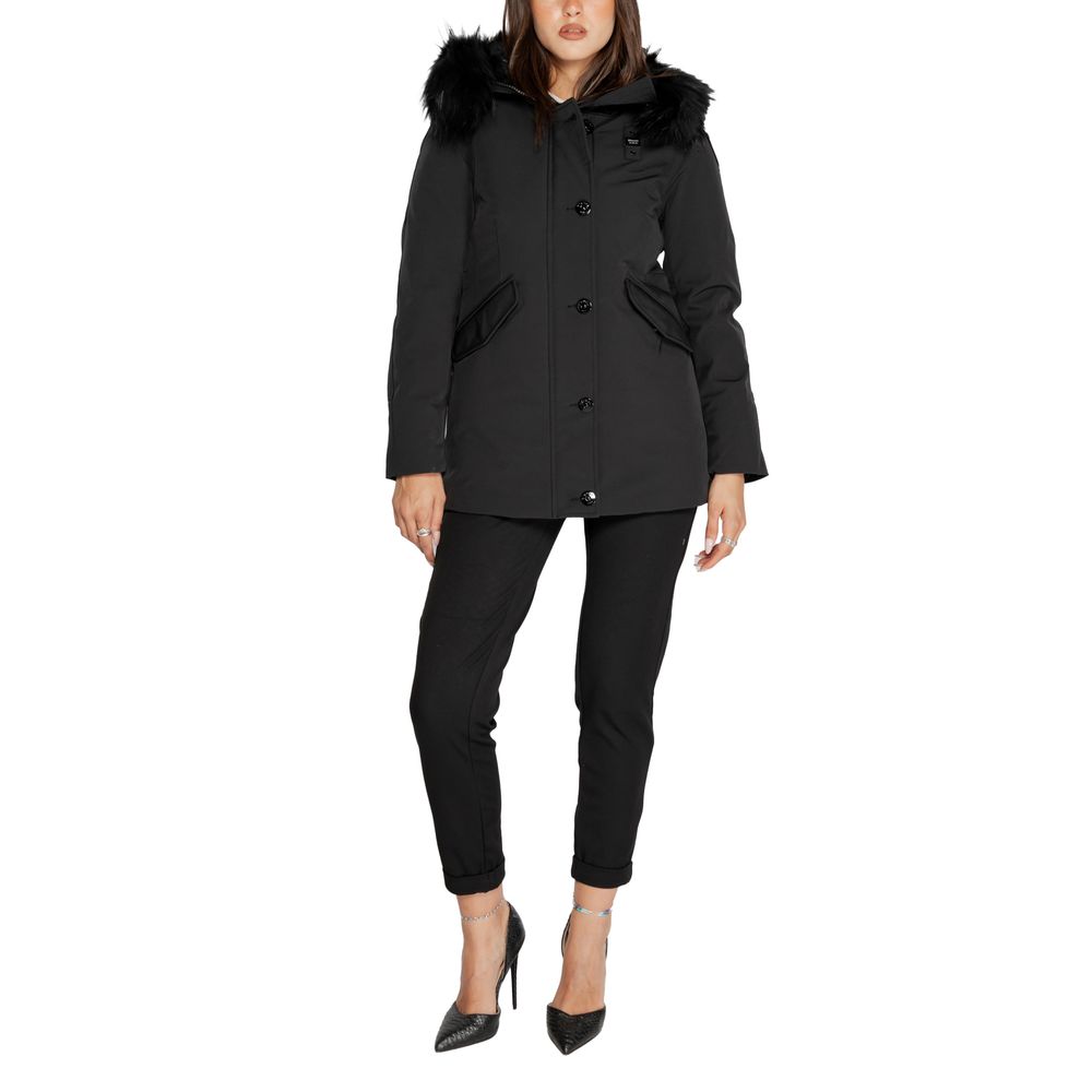 Blauer Schwarzer Polyesterparka