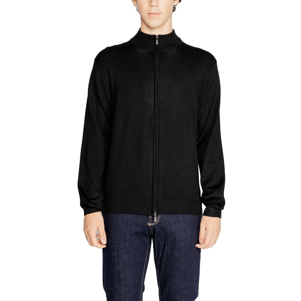 Hamaki-Ho Schwarze Viskose-Strickjacke