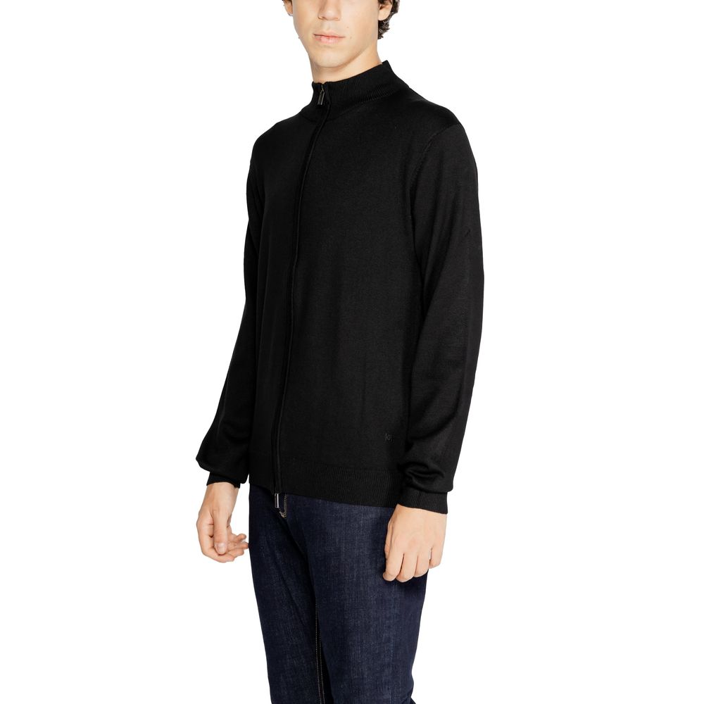 Hamaki-Ho Schwarze Viskose-Strickjacke