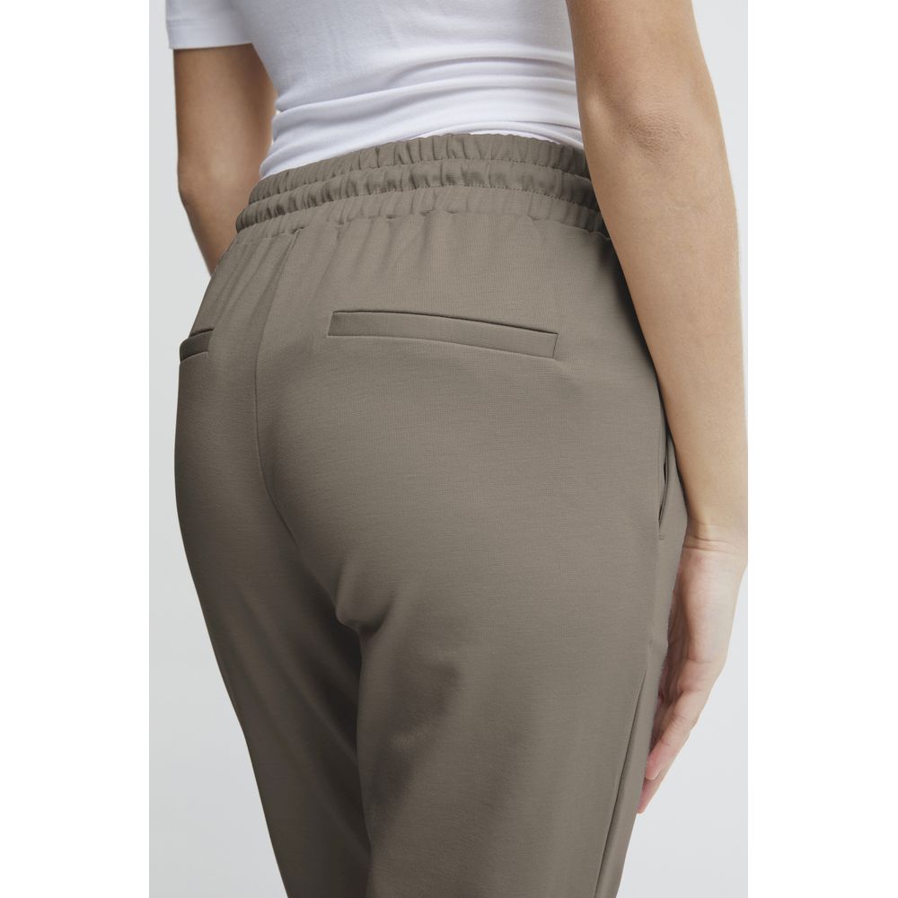 ICHI Graue Polyesterhose