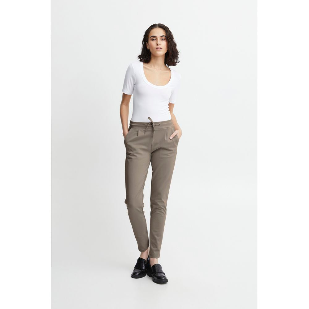 ICHI Graue Polyesterhose