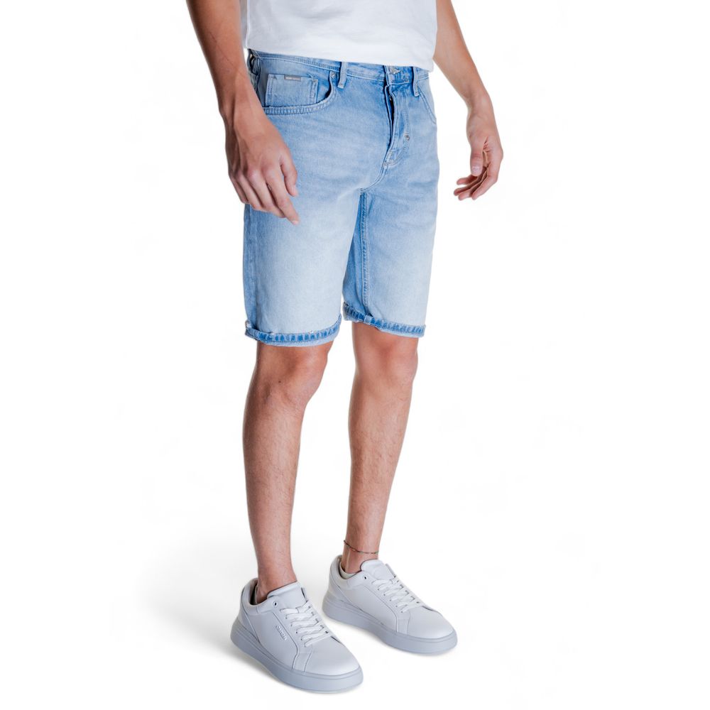 Antony Morato Hellblaue Baumwoll-Bermuda
