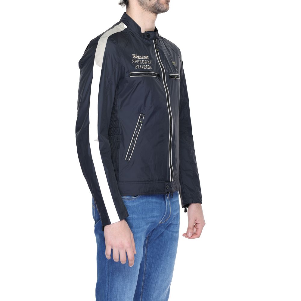 Blauer Schwarze Polyamidjacken und -mäntel