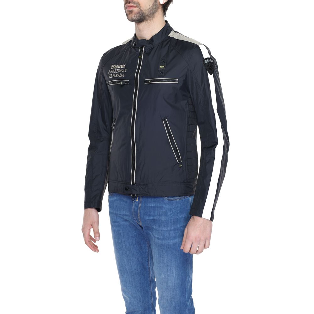 Blauer Schwarze Polyamidjacken und -mäntel