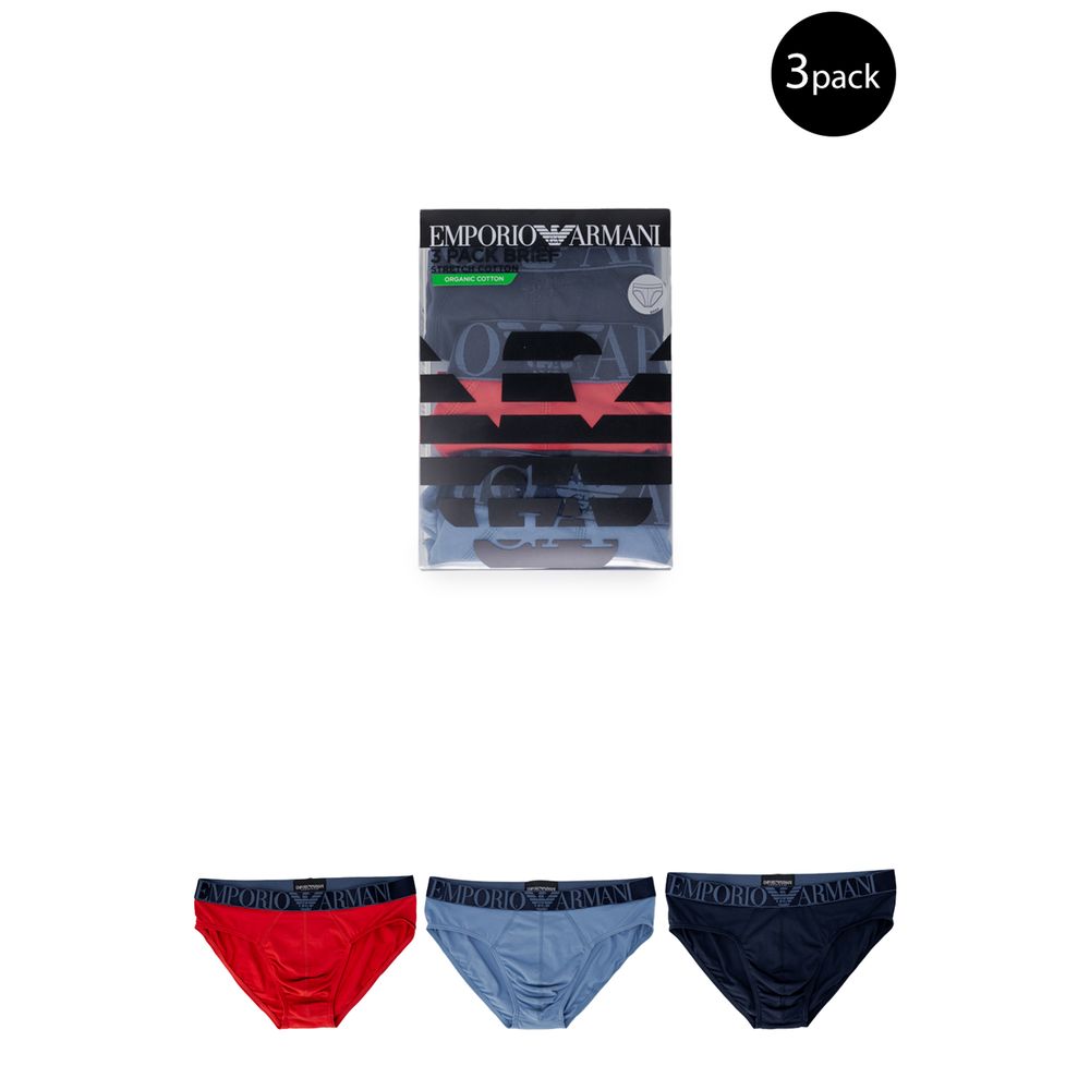 Slip Emporio Armani en coton bleu