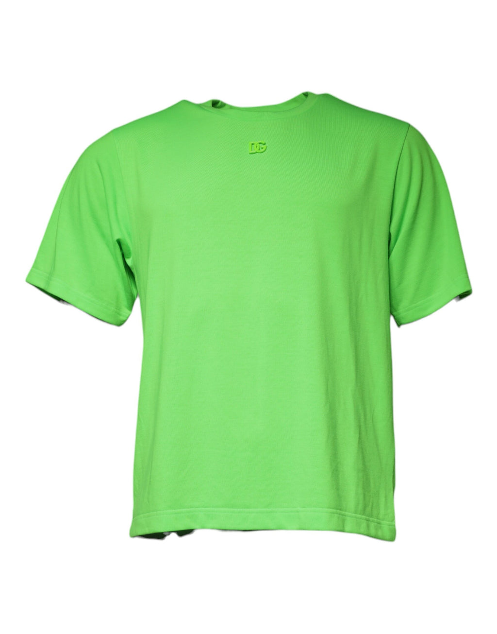 T-shirt Dolce & Gabbana vert à logo, col rond et manches courtes