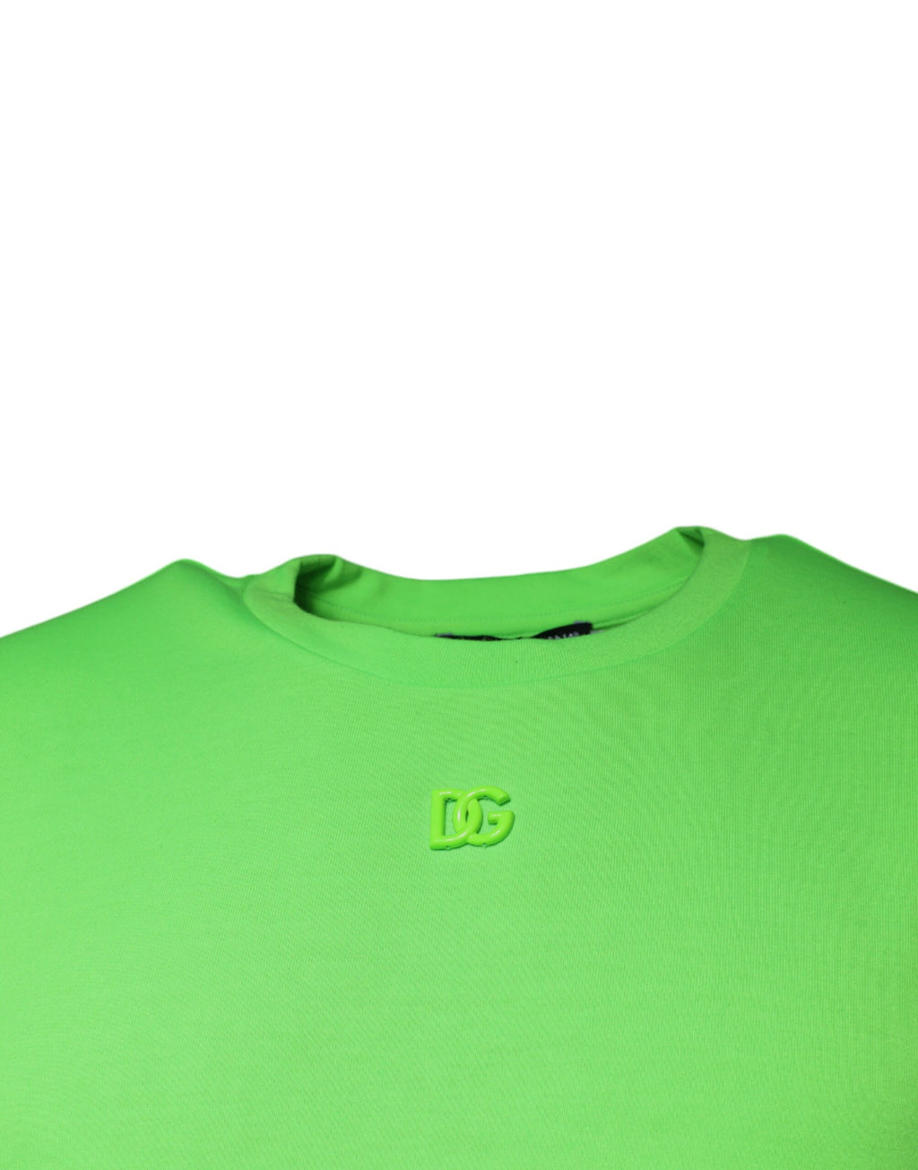 T-shirt Dolce & Gabbana vert à logo, col rond et manches courtes