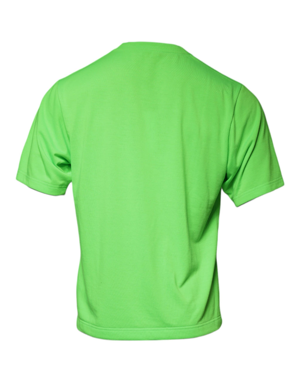 T-shirt Dolce & Gabbana vert à logo, col rond et manches courtes
