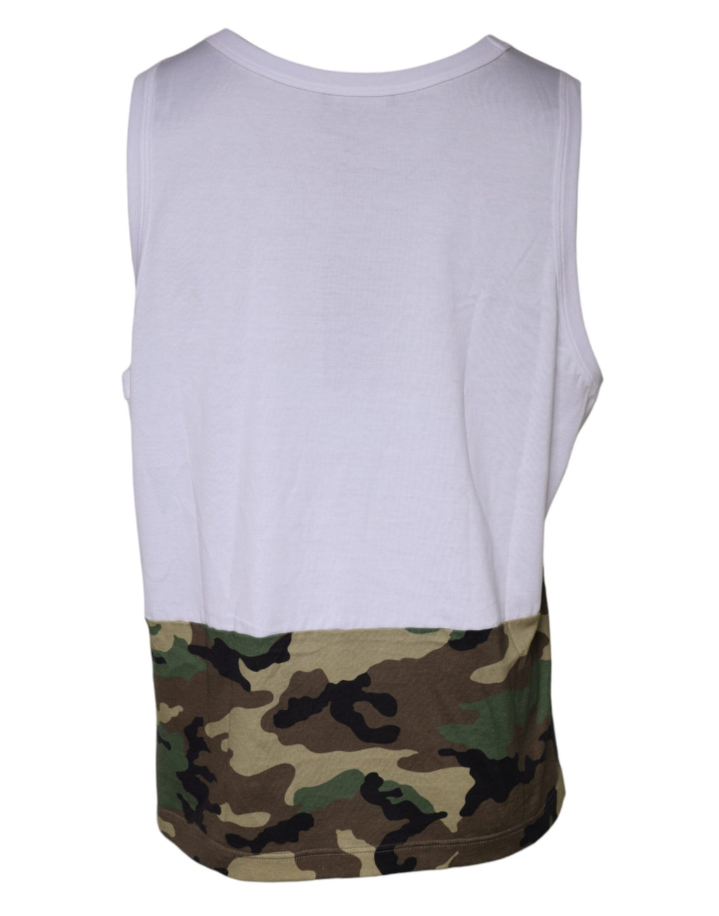 Débardeur sans manches blanc camouflage Dolce & Gabbana