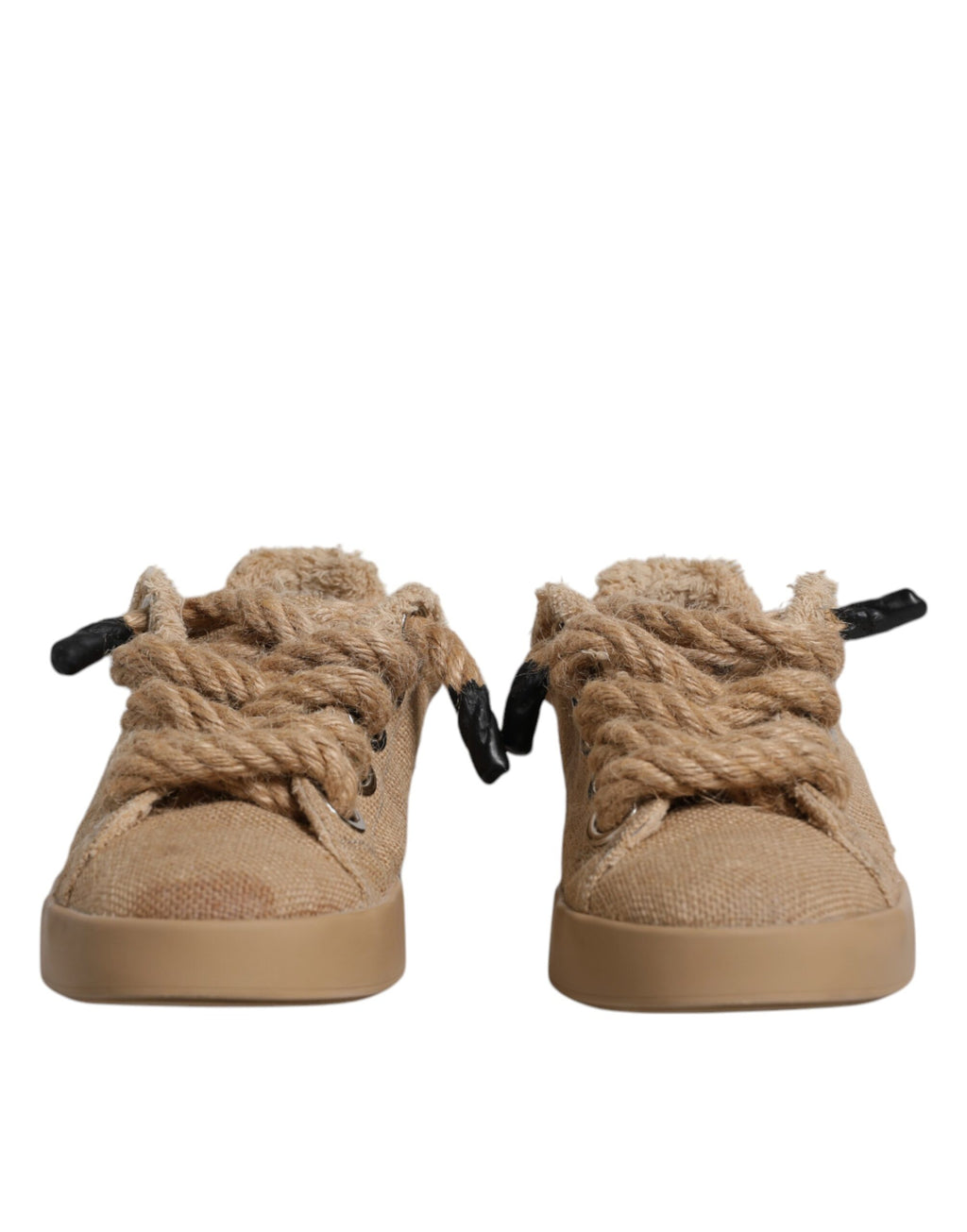 Chaussures Baskets Basses Homme Dolce & Gabbana en Toile de Jute Marron