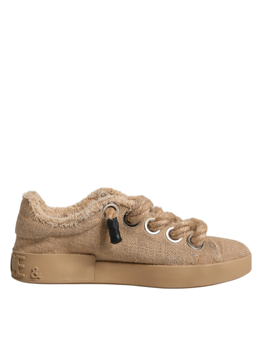 Chaussures Baskets Basses Homme Dolce & Gabbana en Toile de Jute Marron