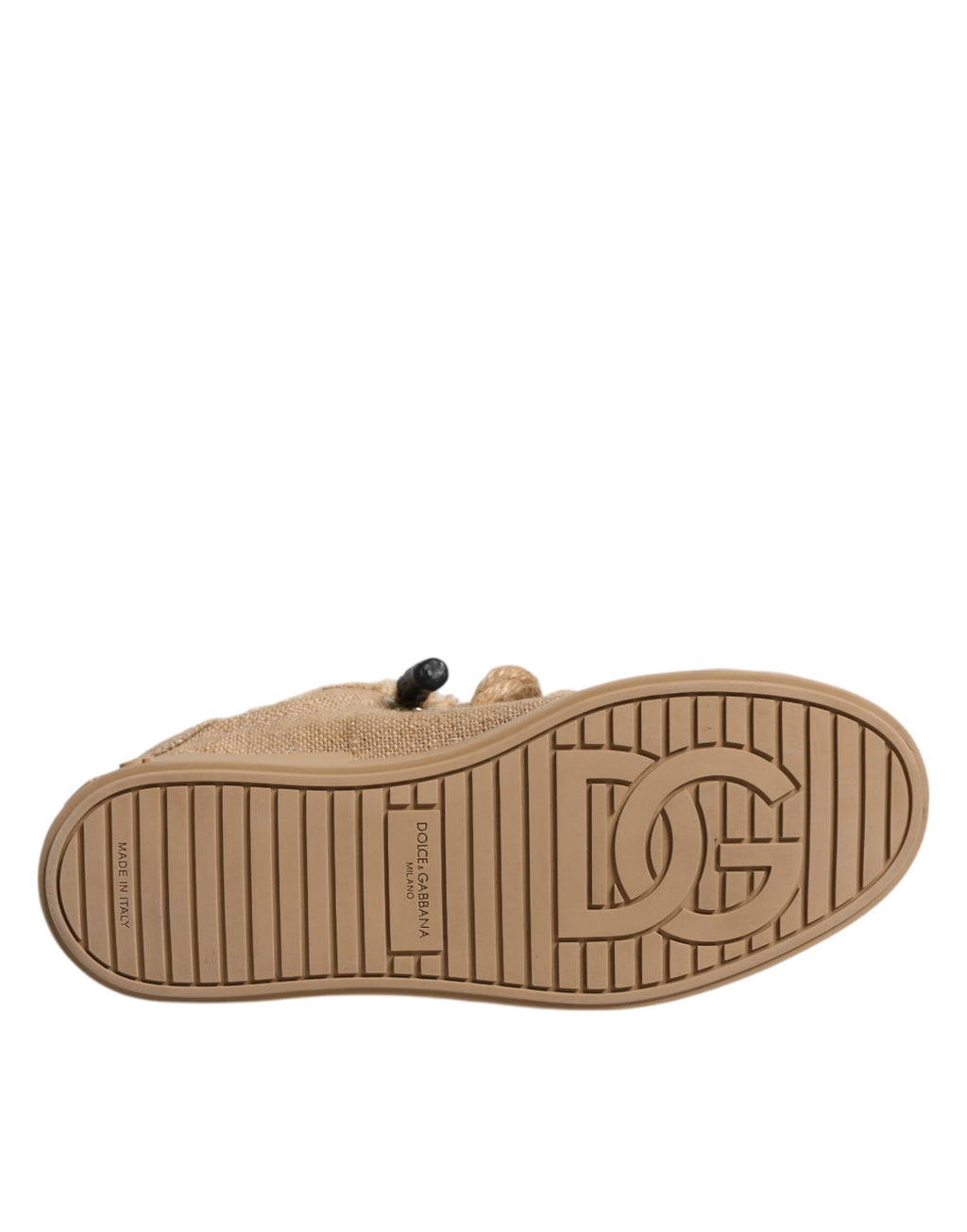Chaussures Baskets Basses Homme Dolce & Gabbana en Toile de Jute Marron