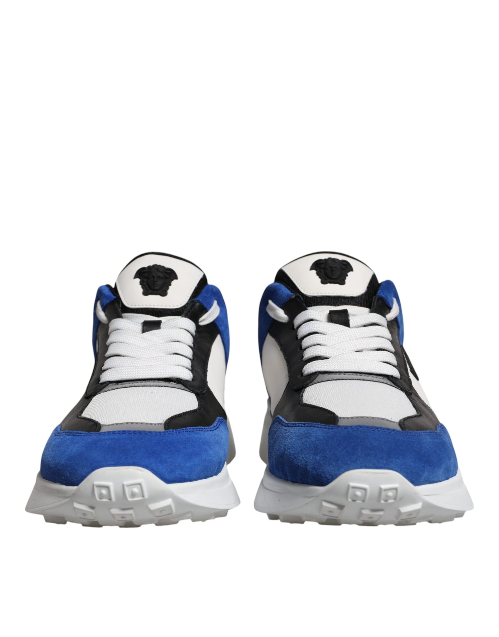 Chaussures Sneakers Basses Versace Medusa en Tissu Quadricolore Multicolore