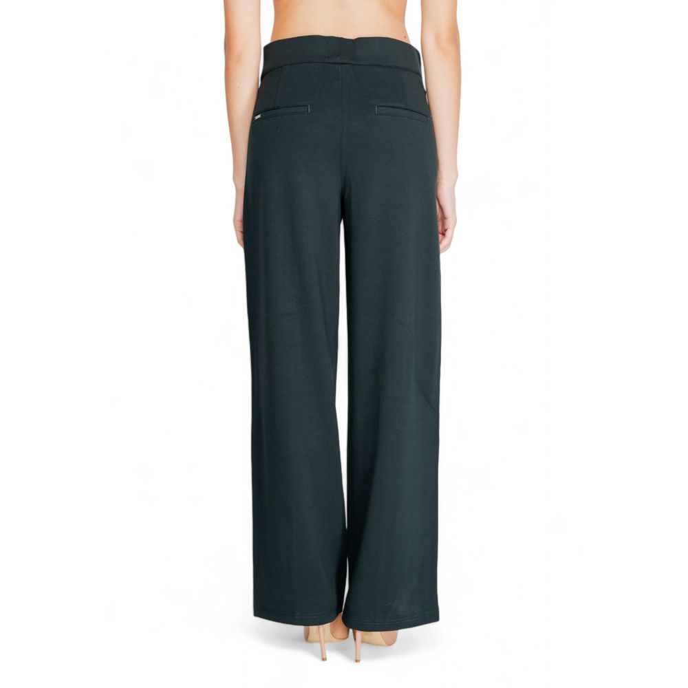 Pantalon évasé vert Street One en viscose