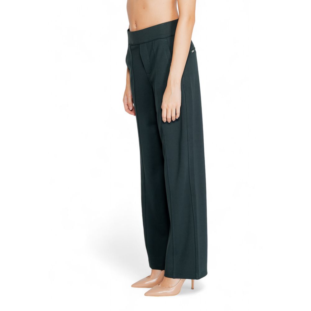 Pantalon évasé vert Street One en viscose