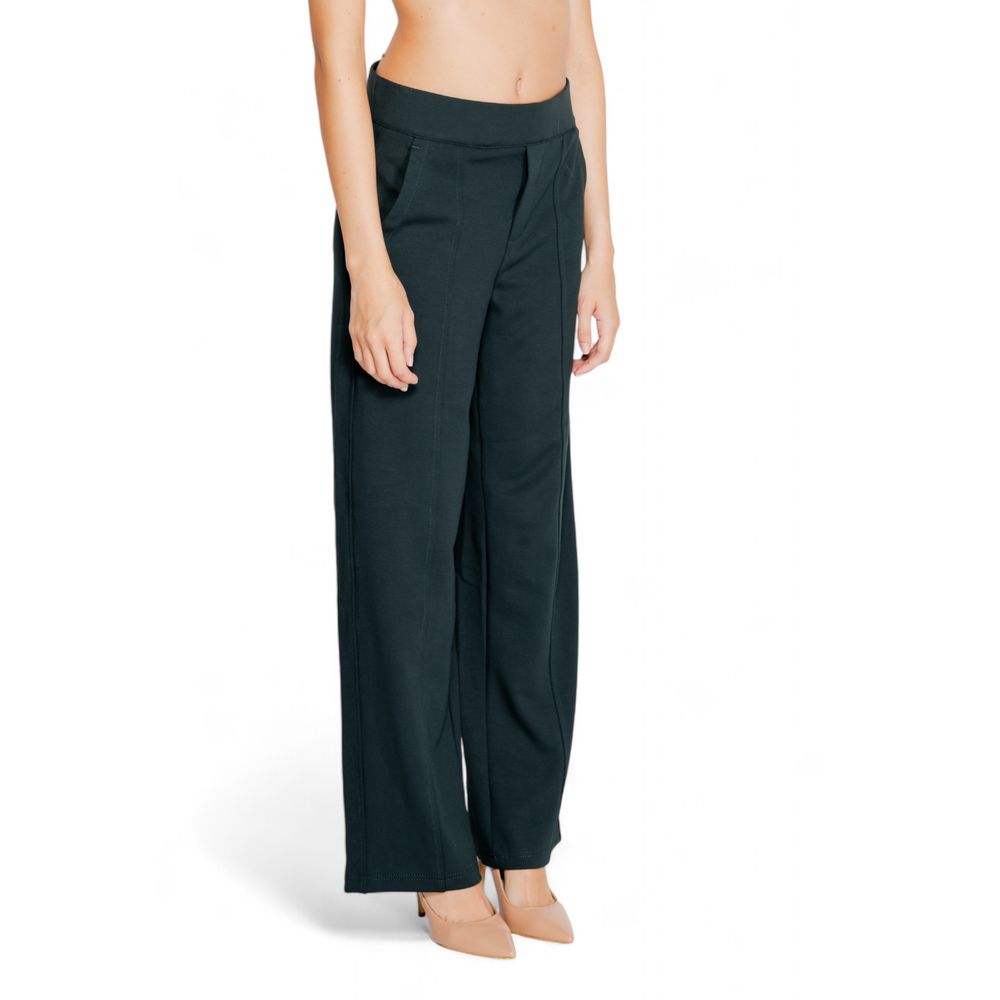 Pantalon évasé vert Street One en viscose