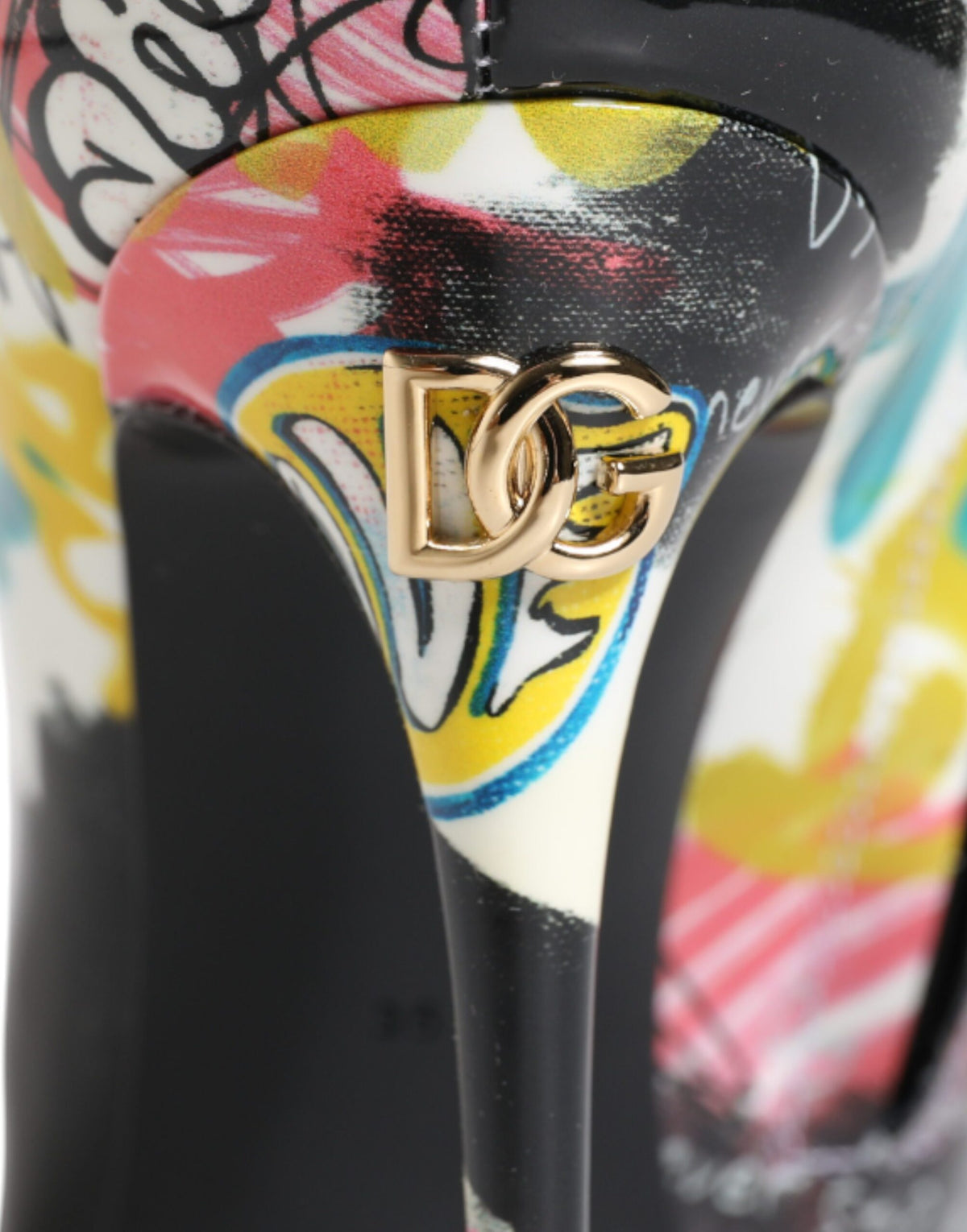 Bottes mi-mollet Dolce & Gabbana multicolores à imprimé graffiti Keira