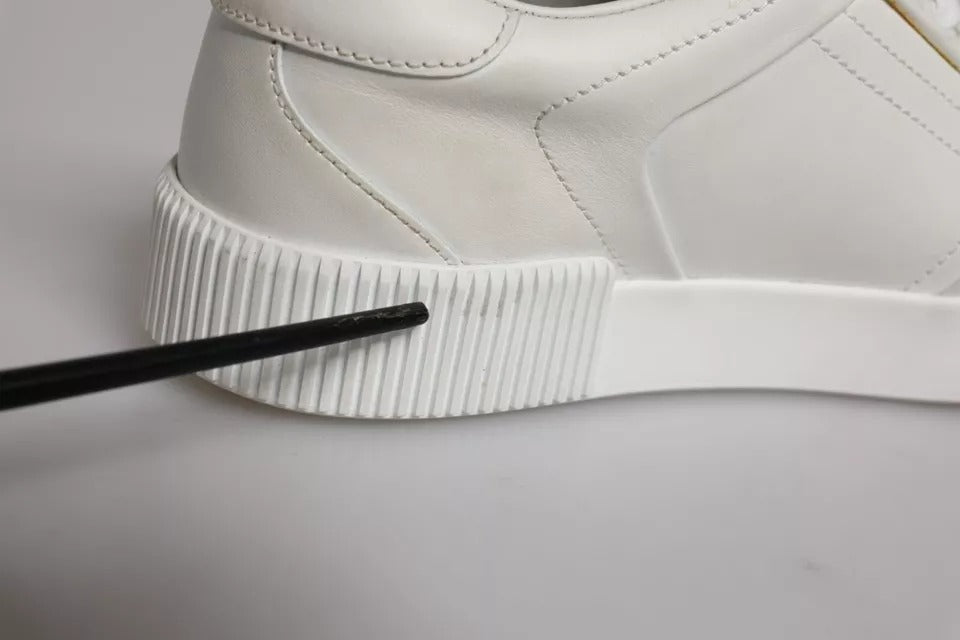 Chaussures basses Dolce & Gabbana Miami en cuir blanc