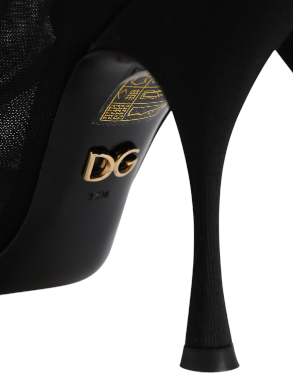 Bottes Chaussettes Dolce & Gabbana en Maille Extensible Soie Noire