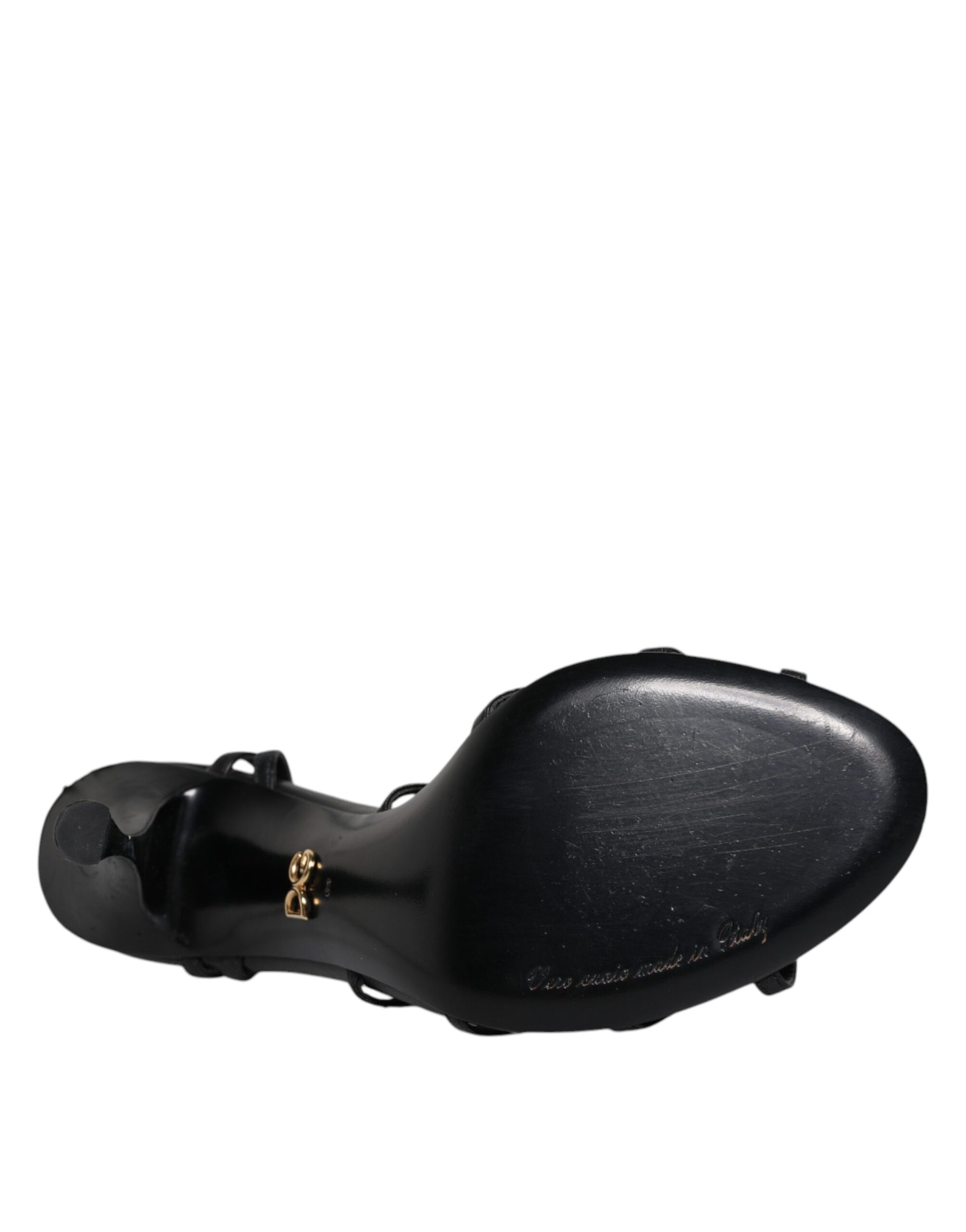 Sandales à talons hauts Keira Dolce & Gabbana en cuir noir