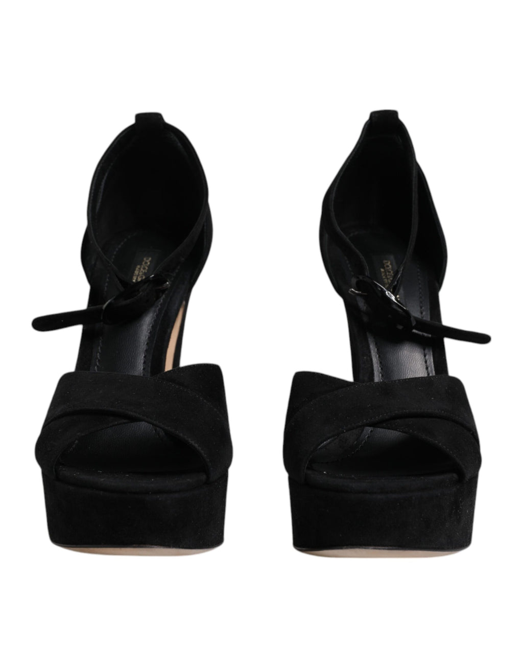 Dolce & Gabbana Escarpins compensés en cuir noir