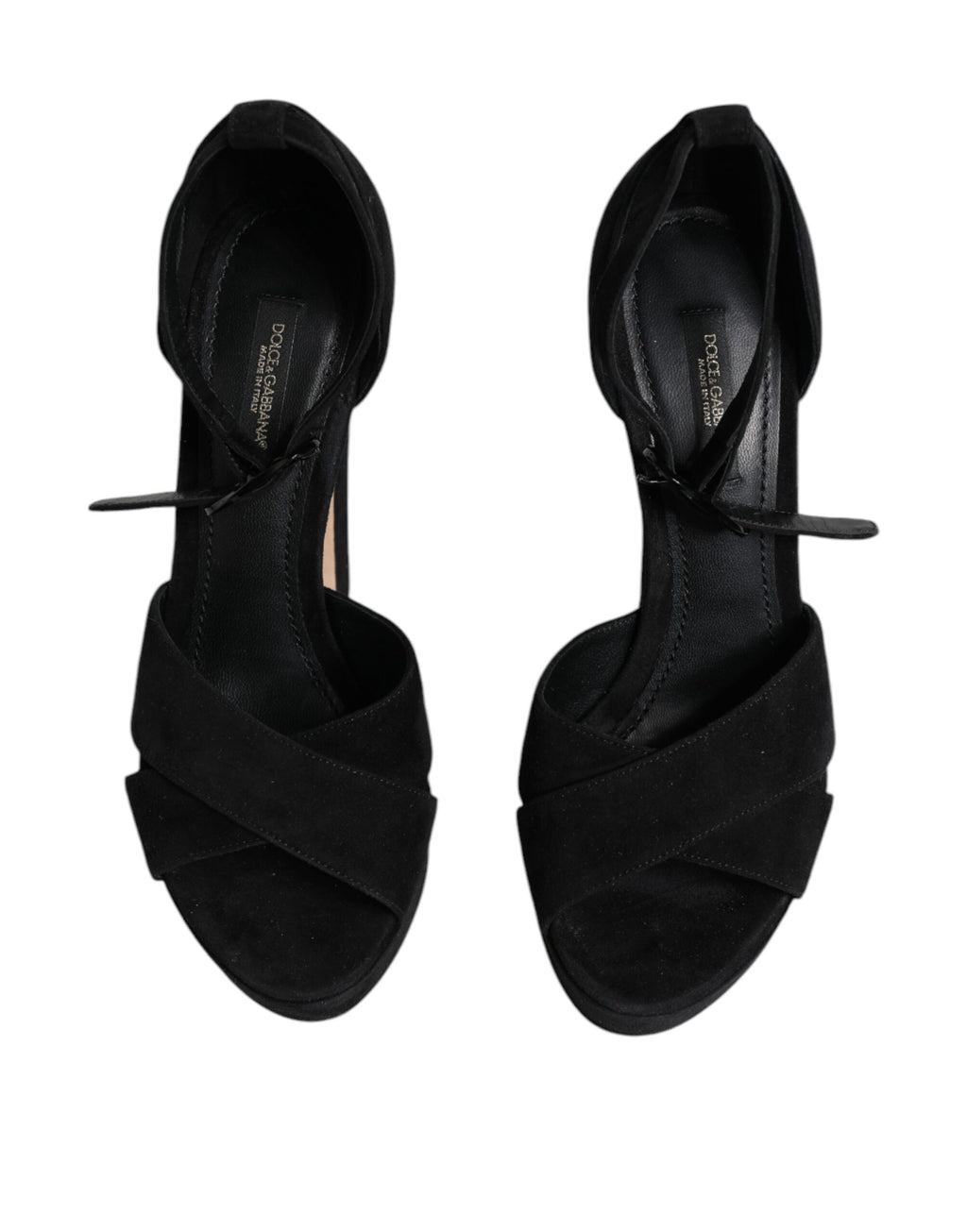 Dolce & Gabbana Escarpins compensés en cuir noir