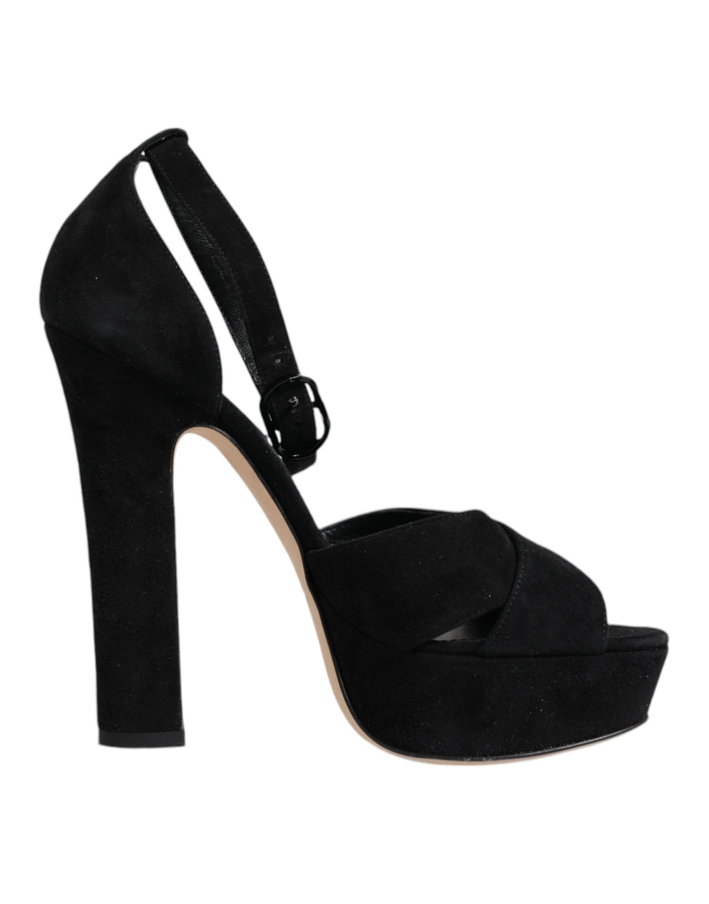 Dolce & Gabbana Escarpins compensés en cuir noir