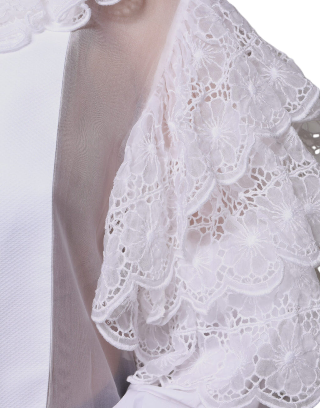 Chemisier-robe en popeline de coton blanc Dolce & Gabbana