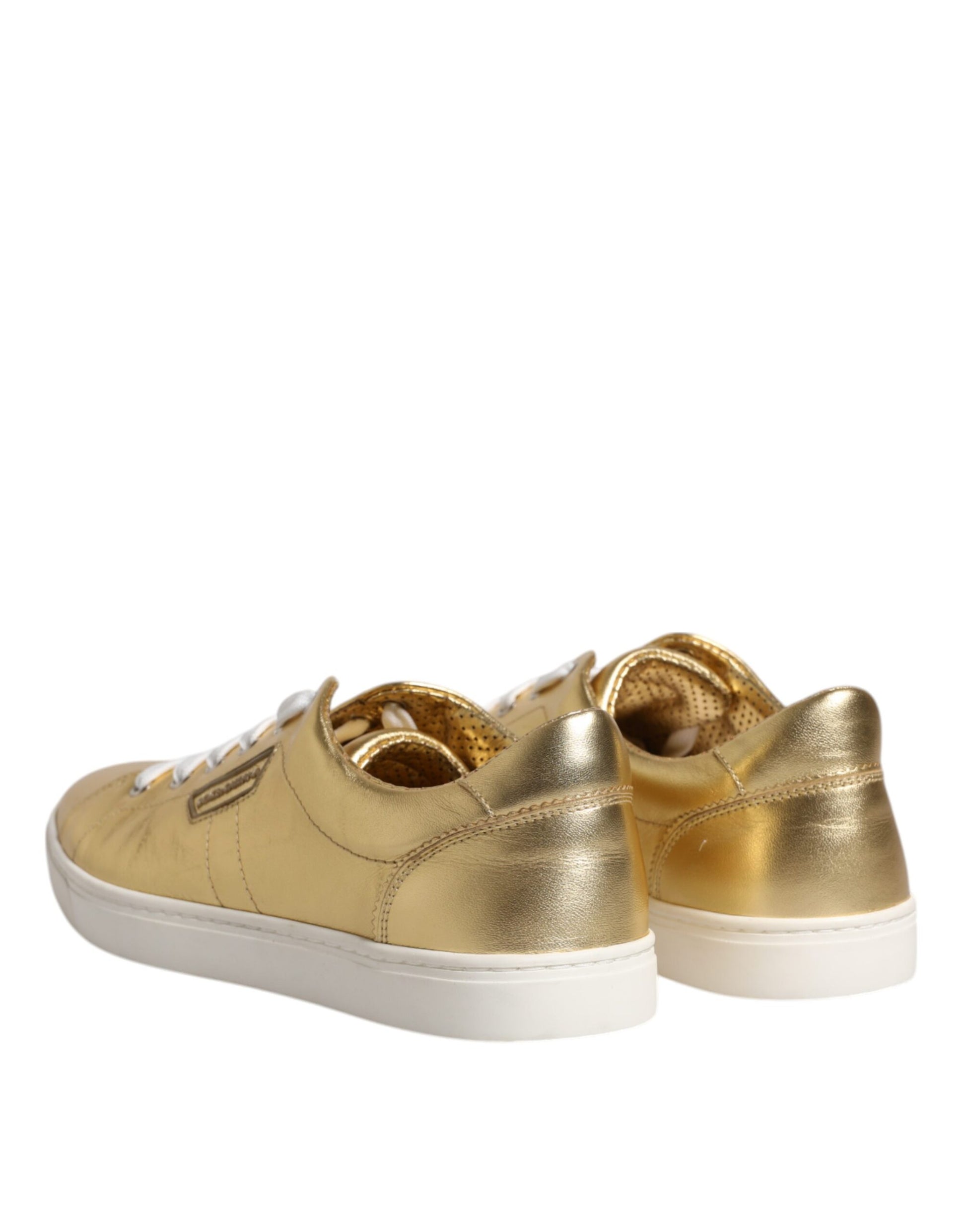 Dolce & Gabbana Baskets Hommes Cuir Or Logo London