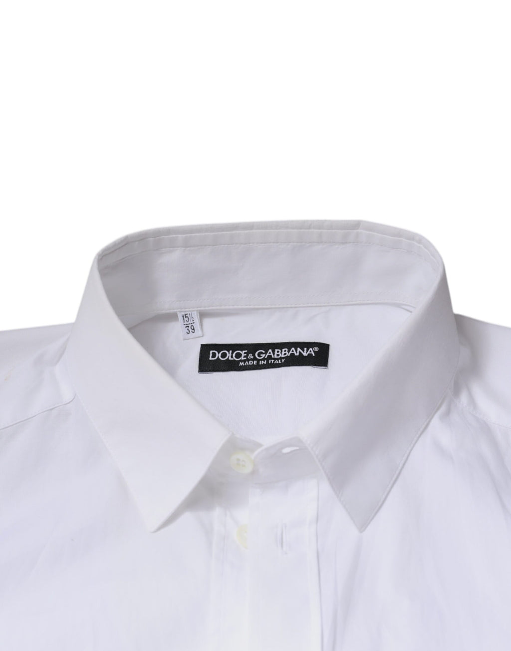 Chemise de cérémonie Dolce & Gabbana en coton blanc à manches longues