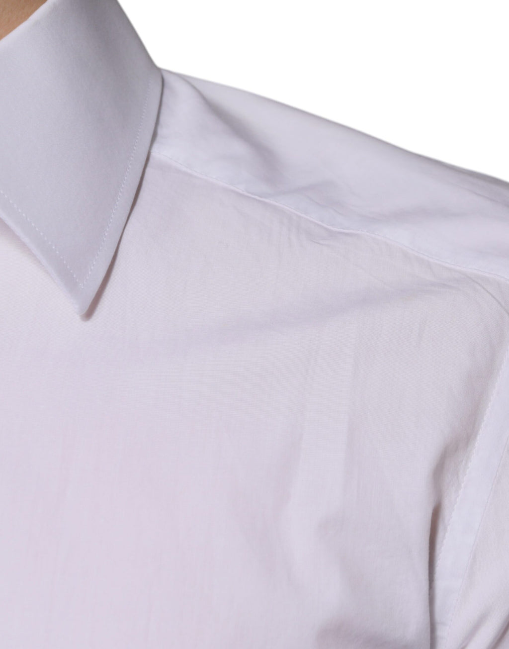 Chemise habillée slim fit Dolce & Gabbana GOLD pour homme en coton blanc