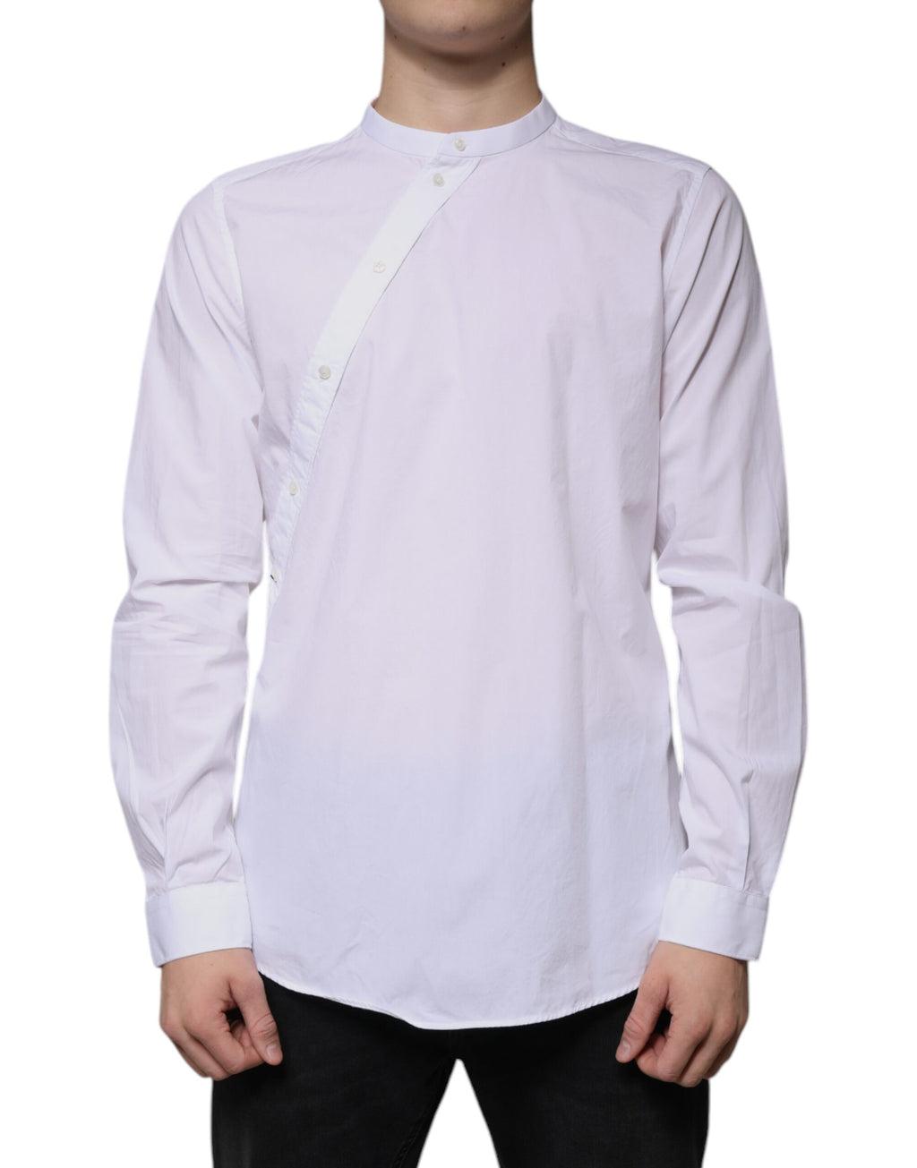 Chemise Habillée Dolce & Gabbana Coton Blanc Coupe Ajustée MARTINI